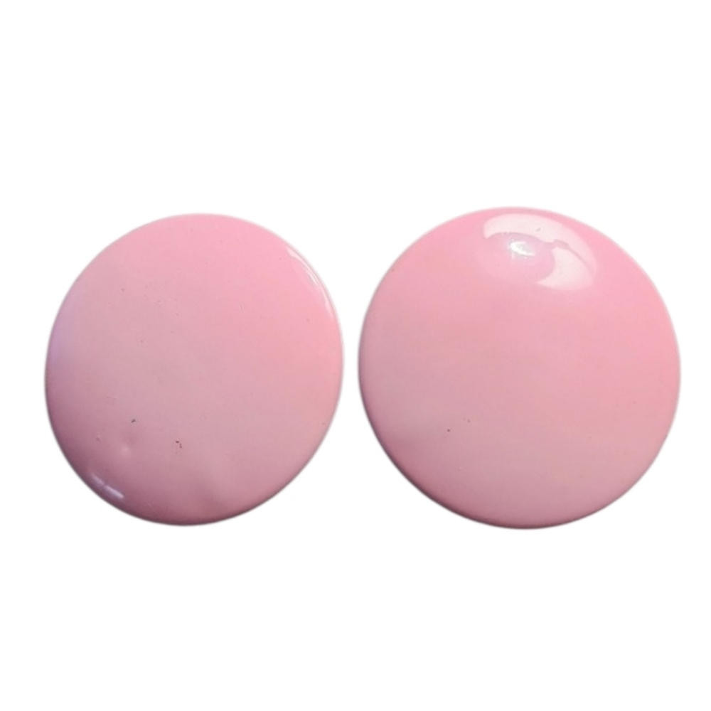 Vintage Pink Round Earrings